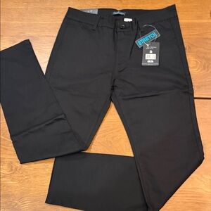 Men's Black Stretch Chinos